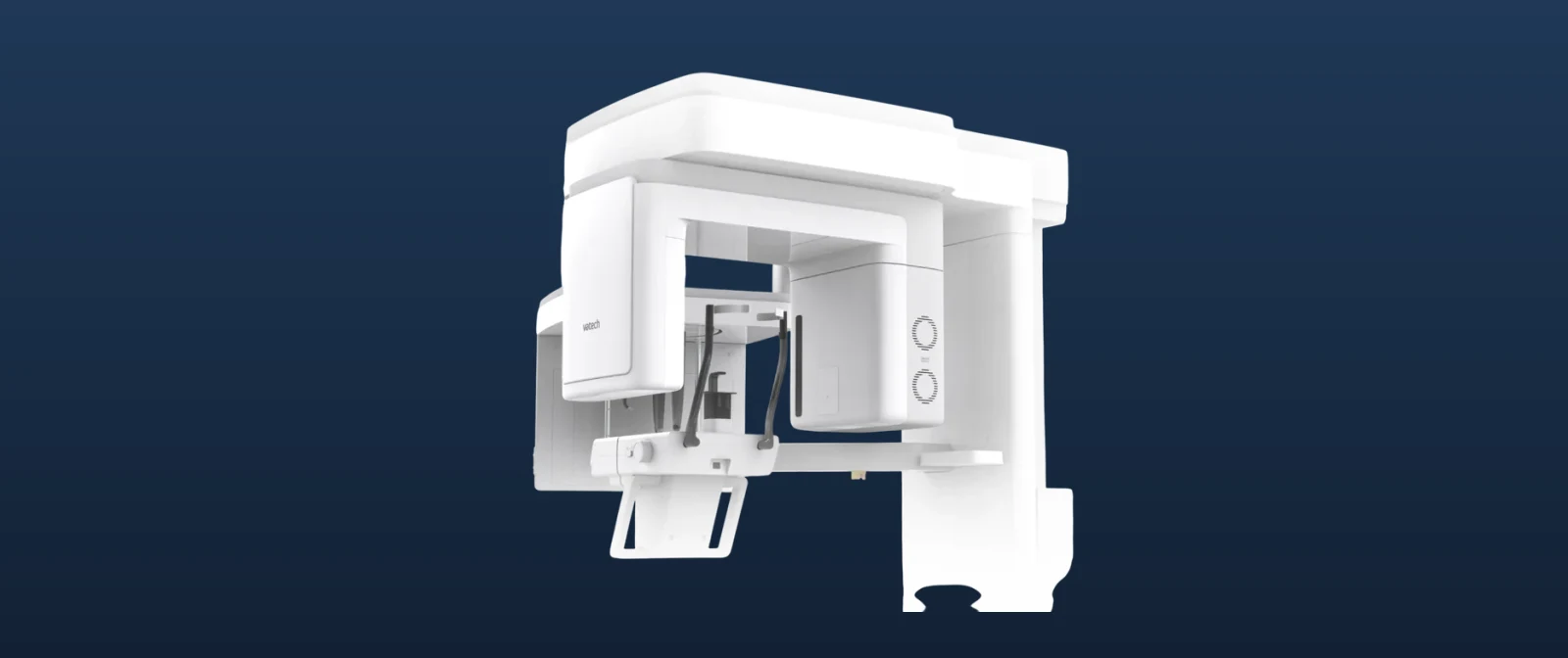 The scanning head of a VATECH Green X imaging system